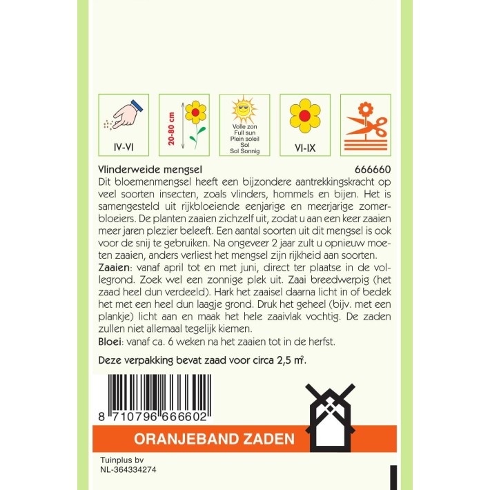 Oranjeband® Fleurs mellifères (à papillons) en mélange