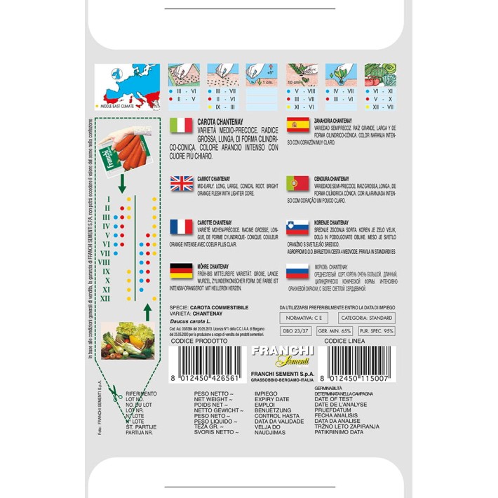 Fr Carottes, Carota Chantenay 23/37