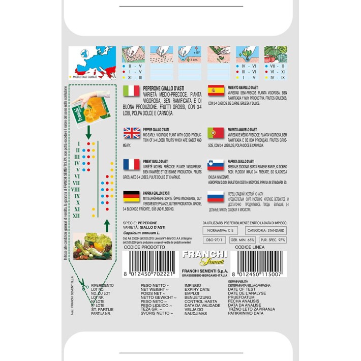 Fr Pepper, Peperone Giallo d' Asti 97/1