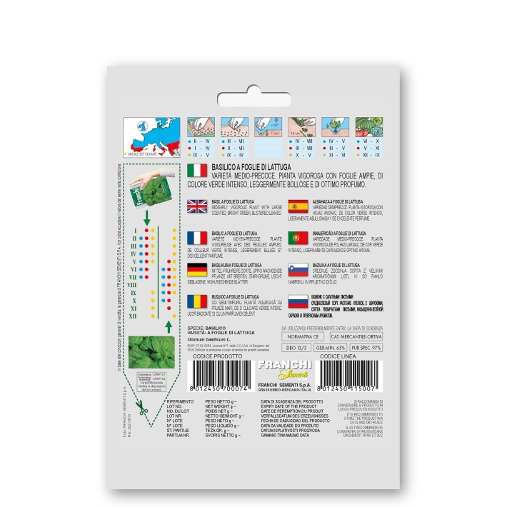 Fr Basilico Foglie Di Lattuga 13/3