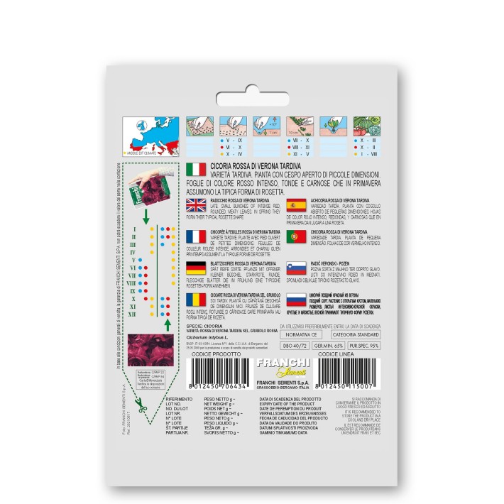 Fr Cichoree, Cicoria Rossa di Verona Tardiva 40/72