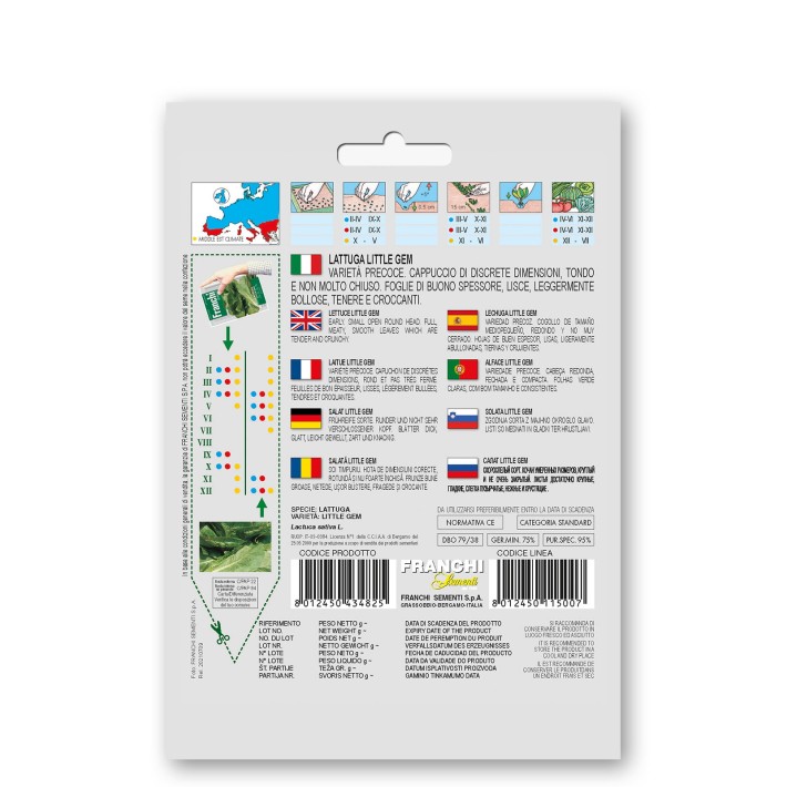 Fr Lettuce, Lattuga little gem 79/38