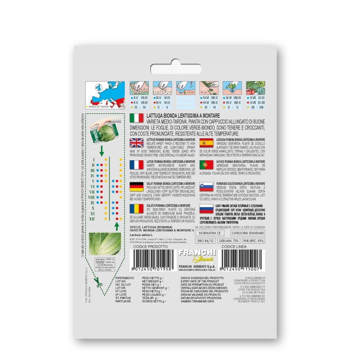 Fr Lattuga Bionda - Sla 4 jaargetijde  84/13