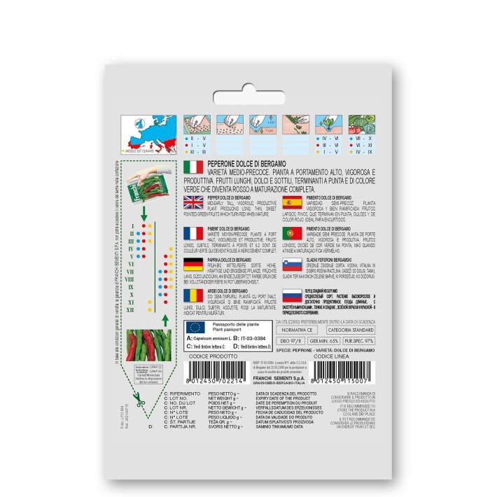 Fr Pepper, Peperone Dolce Di Bergamo 97/8