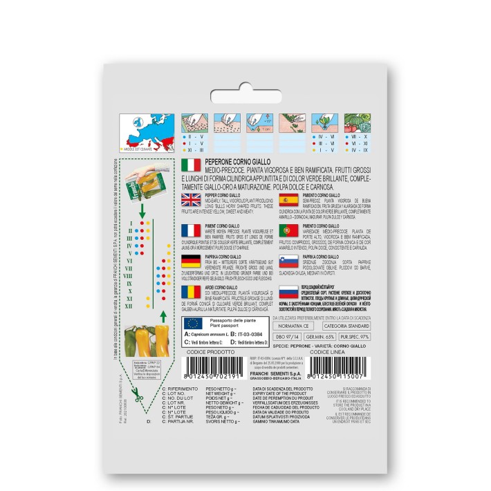 Fr Peperone Dulce Corno Giallo 97/14