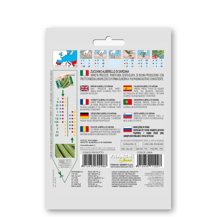Fr Zucchino Alberello Di Sarzana - Courgette 146/40