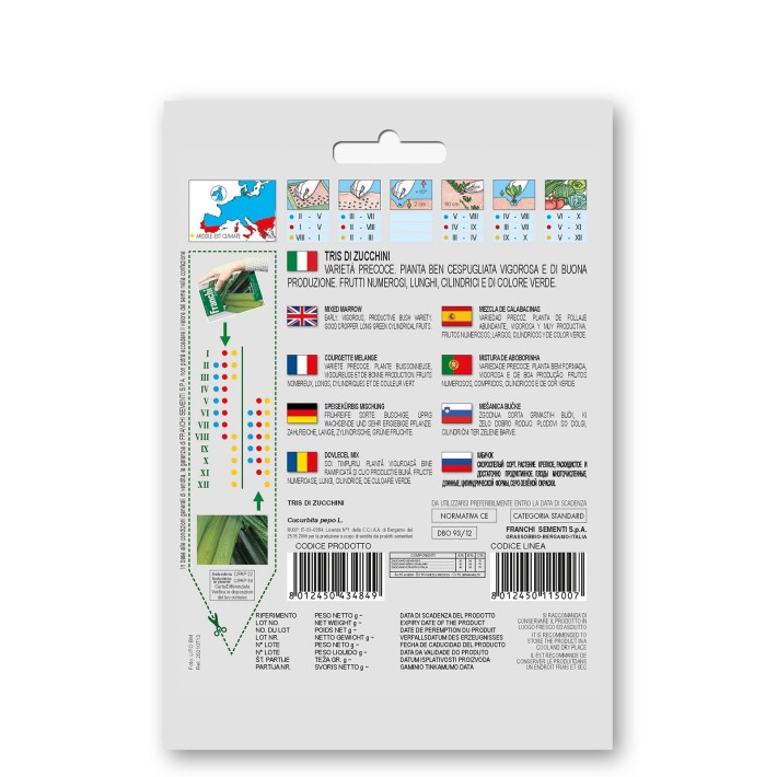 Fr Di Zucchini Tris Marrow 93/12