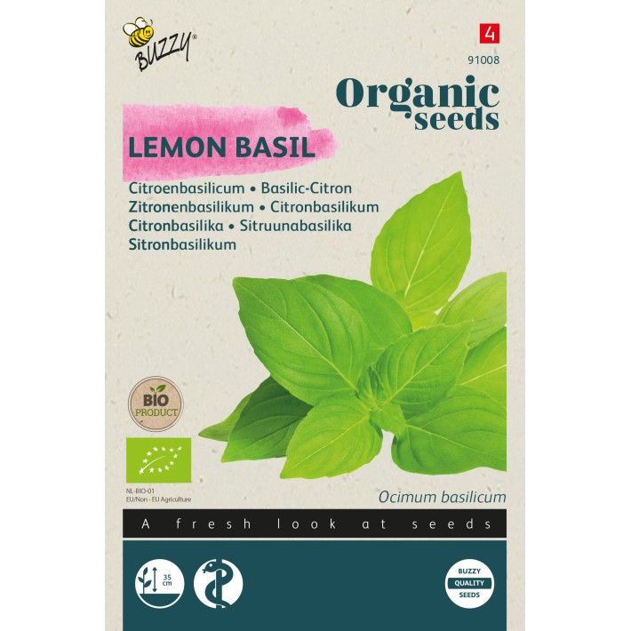 Buzzy® Organic Basilic-Citron (BIO)