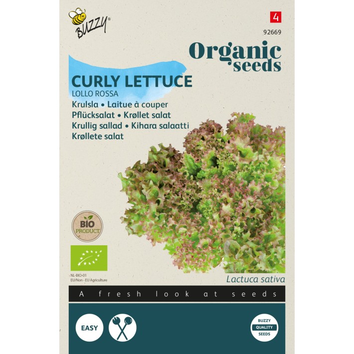 Buzzy® Organic Laitue à couper Lollo Rossa(BIO)