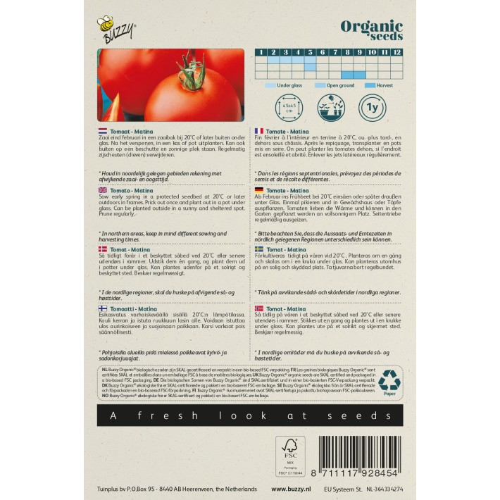 Buzzy® Organic Tomato Matina(BIO)