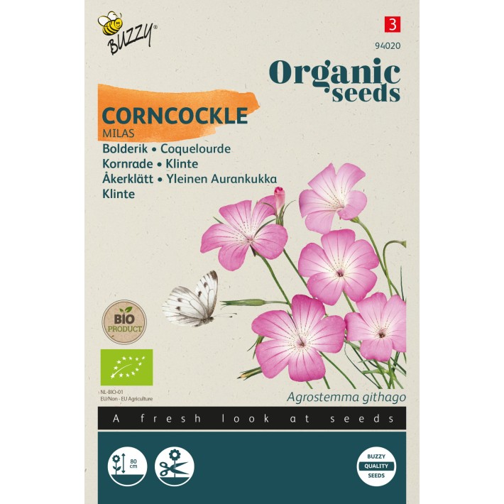 Buzzy® Organic Agrostemma, Coquelourde Milas (BIO)
