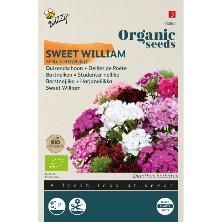 Buzzy® Organic Oeillet de Poète à Fleur simple, varié (BIO)
