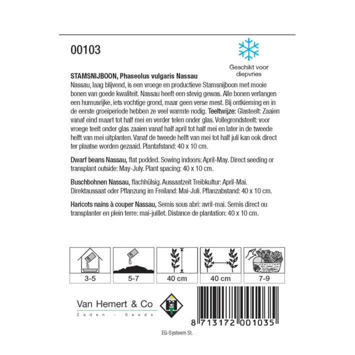 Stamsnijboon Nassau, 50 gr.