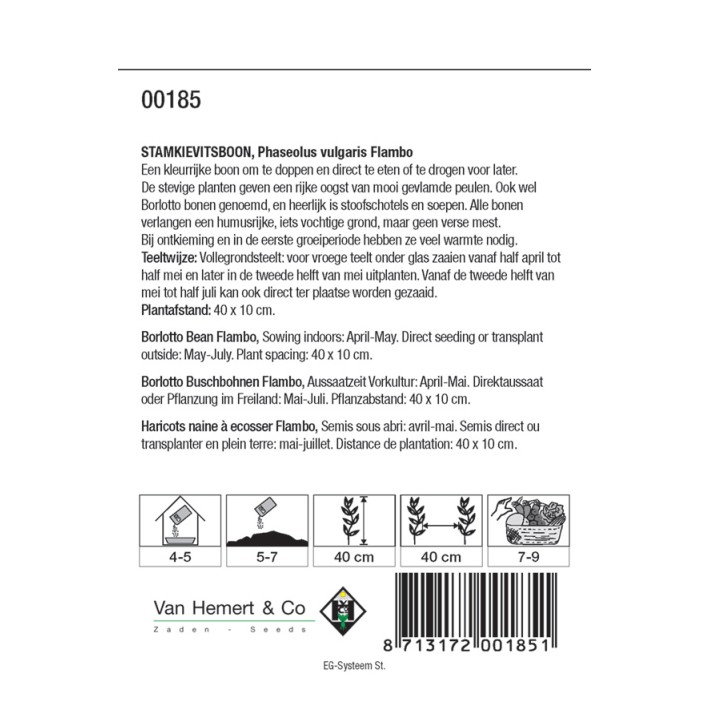 Stamkievitsboon Flambo, 30 gr.