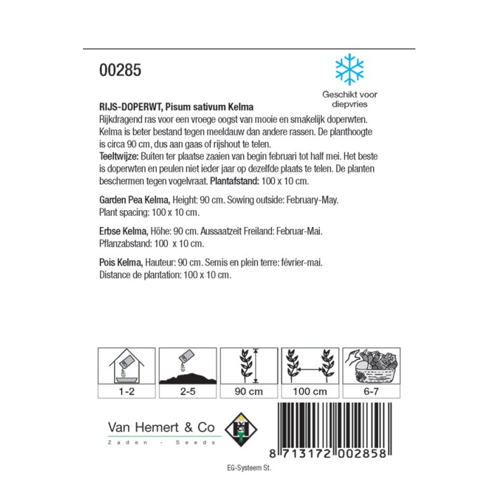 Rijsdoperwt Alexandra, 50 gr.