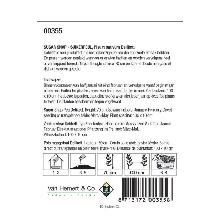 Sugar Snap Delikett, 50 gr.