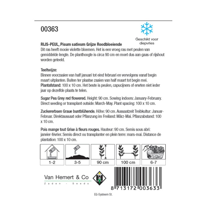 Rijspeul Grijze Roodbloeiende, 50 gr.