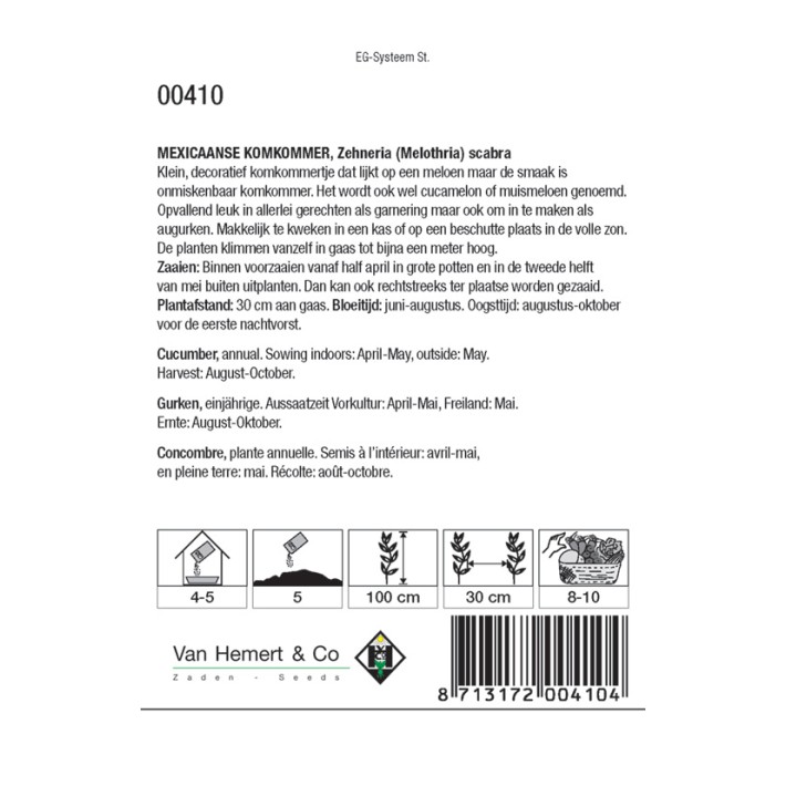 Mex. Komkommer Zehneria scabra