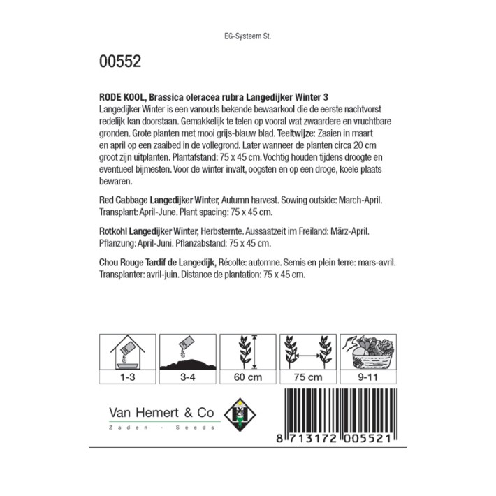 Rode kool Langedijker Winter  3