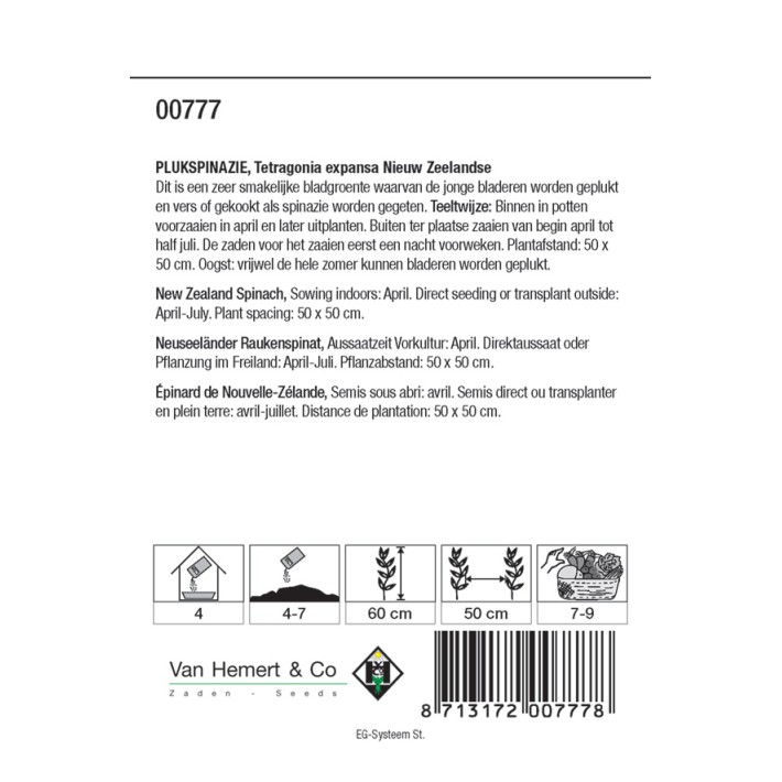 Plukspinazie Nieuw-Zeelandse