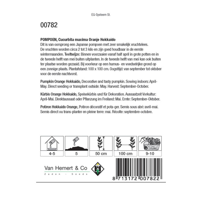 Pompoen Oranje Hokkaido