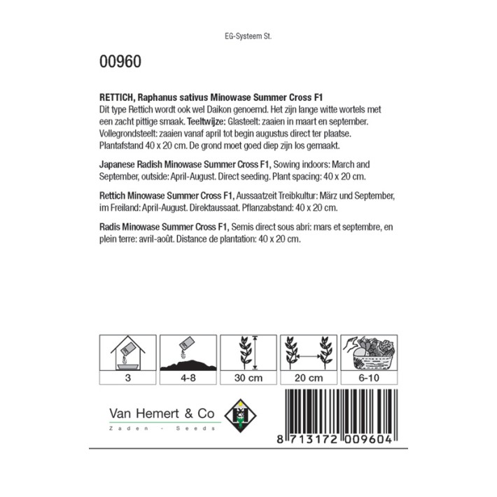 Rettich / Daikon Minowase S.C. F1