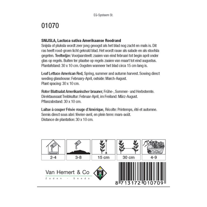 Snijsla Amerikaanse Roodrand