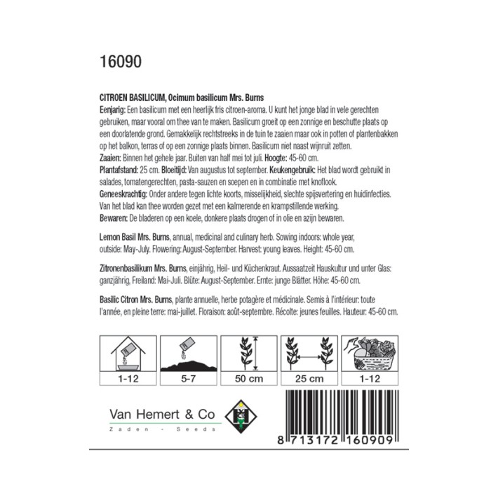 Citroen Basilicum Mrs. Burns