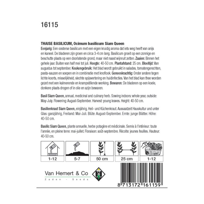 Thaise Basilicum Siam Queen