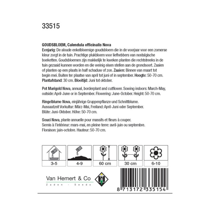 Calendula officinalis Nova