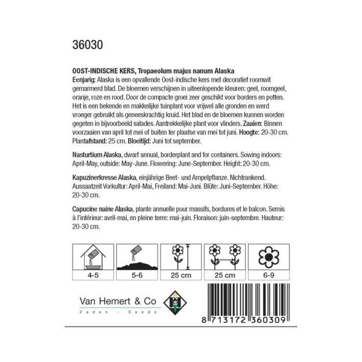 Tropaeolum m. n. Alaska