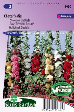 Hollyhock Chaters Mix (Alcea rosea) 65 seeds SL