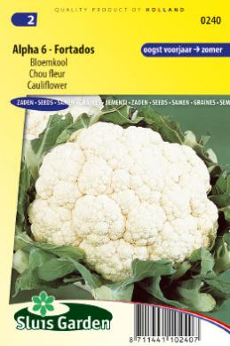 Cauliflower Alpha 6-Fortados (Brassica) 140 seeds