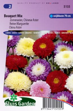 Sommeraster Bouquet mix  (Callistephus) 270 Samen