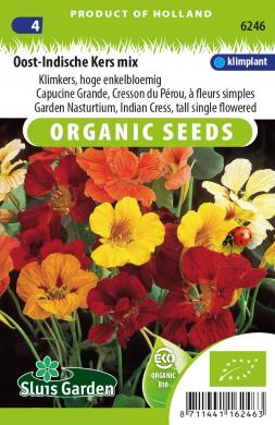 Garden Nasturtium Single Flower Mix BIO (Tropaeolum) 20 seeds