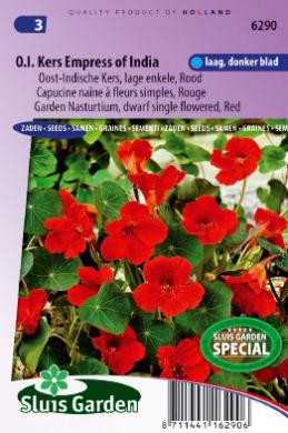 Garden Nasturtium Empress of India (Tropaeolum) 32 seeds SL