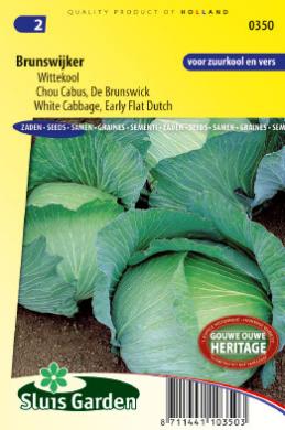 Witte kool Brunswijker (Brassica) 330 zaden