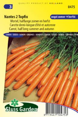 Carrot Nantes 2 Topfix (Daucus) 2750 seeds